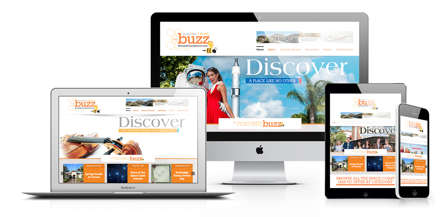 Web Design - The Buzz by Space Coast Living