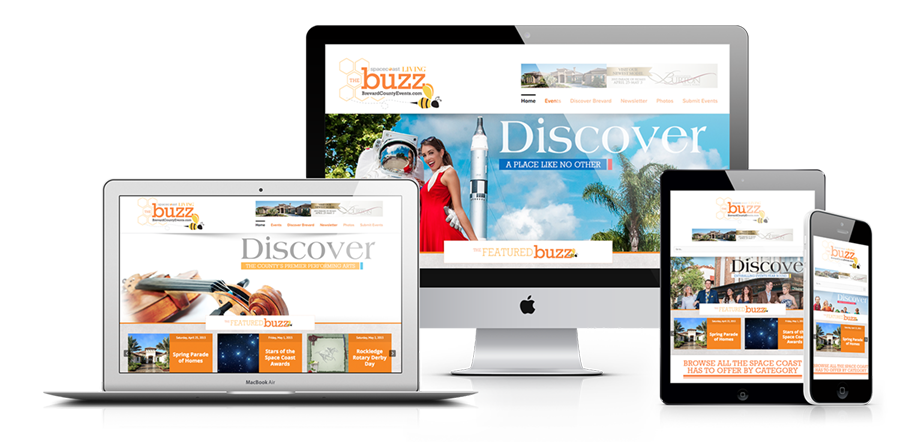 Web Design - The Buzz by Space Coast Living