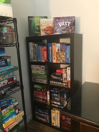 His huge board game collection