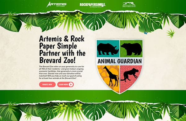 2021 Gold Addy – Brevard Zoo Animal Guardian Fundraiser (Space Coast AAF)
