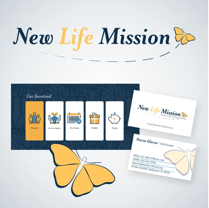 New Life Mission Branding Examples