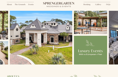 2024 Best Web Designs -Sprengergarten Website (Design Rush) 